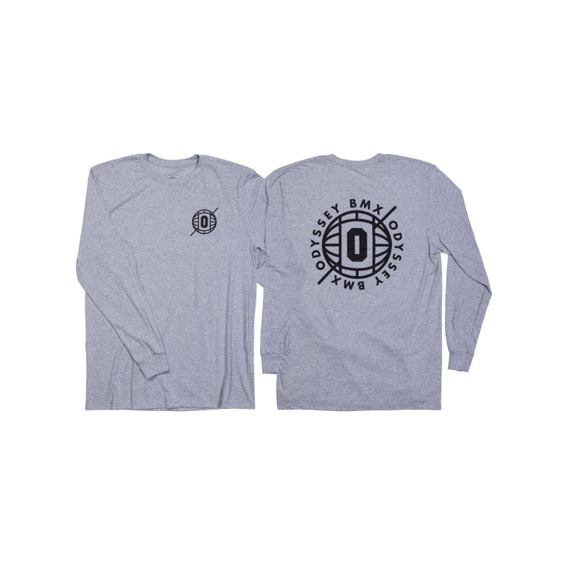 Odyssey Relay Long Sleeve (Athletic Heather Grey with Black Ink)...